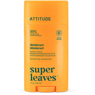Attitude Super Leaves Natural Deodorant Orange Blossom Eucalyptus
