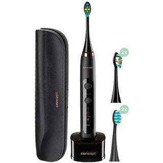 Concept Perfect Smile Black ZK7011 Sonic Toothbrush with Travel Case