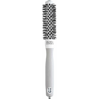 Olivia Garden Expert Blowout Shine Round Brush 20mm White & Grey