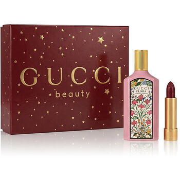 Gucci Flora Gorgeous Gardenia Set with Lipstick | EDP for Women