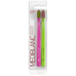 Mediblanc Ultra Soft Toothbrush Pink Green