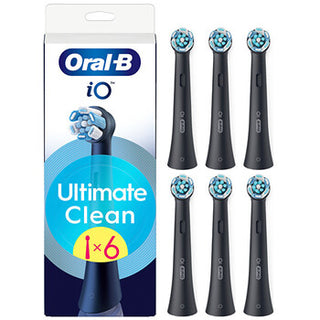 Oral B iO Ultimate Clean Black Replacement Heads 6 Pack