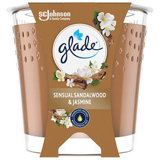 Glade Sensual Sandalwood & Jasmine Candle Glass