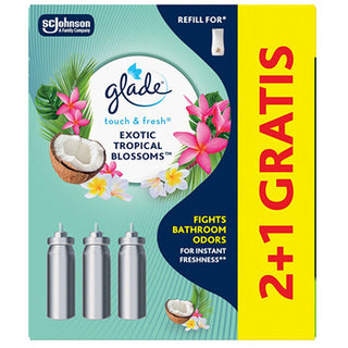 Glade Set Touch & Fresh Exotic Tropical Blossoms 2+1