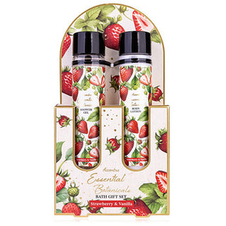 Accentra Set Strawberry & Vanilla Essential Botanicals Body Care