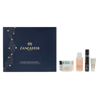 Lancaster Set Lancaster: Skin Essentials Hydration Cleansing Toner + Total Age Correction Anti Aging Day Cream For Face 15 SPF + Total Age Correction Lightens skin Serum For Face + Total Age Correction Anti Aging Serum For Face
