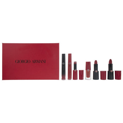 Giorgio Armani Set Red Lipsticks And Lip Glosses 400
