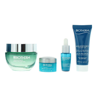 Biotherm, Set Biotherm: Aquasource Night Spa, Hydrating, Night, Balm, For Face, + Aquasource Hyalu, Hyaluronic Acid, Hydrating, Plumping, Day, Gel, For Face, + Life Plankton, Anti-Ageing, Morning…