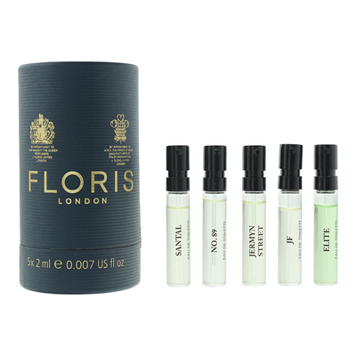 Floris Of London Discovery Collection Set Floris Of London: No. 89 *Vial + Santal *Vial + Jermyn Street *Vial + JF *Vial + Elite *Vial for Men | EDT