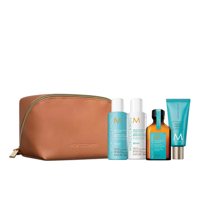 Moroccanoil Set Moroccanoil: Repair Paraben-Free Hair Shampoo For Moisturizing + Repair Paraben-Free Hair Conditioner For Moisturizing + Hydration Hair Oil Treatment Hydrating + Fragrance Originale Hyaluronic Acid Nourishing Hand Cream