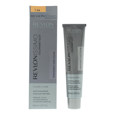 Revlon Revlonissimo Colorsmetique 7.44 Medium Intensive Copper Blonde Permanent Hair Dye