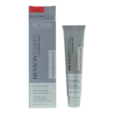 Revlon Revlonissimo Colorsmetique Soy Protein 33.20 Intense Dark Burgundy Permanent Hair Dye