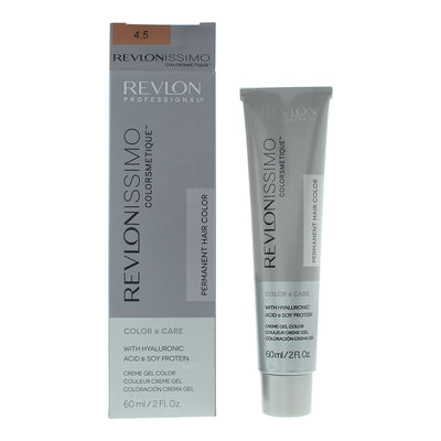 Revlon Colorsmetique Hyaluronic Acid 4.5 Medium Mahogany Brown Permanent Hair Dye