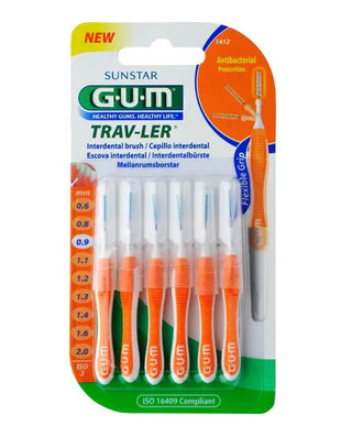 GUM Sunstar Interdental Brush 0.9mm Trav-Ler