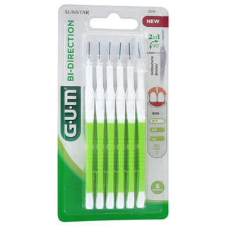 GUM Bi-Direction Interdental Brush 0.7mm Green