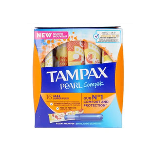 TAMPAX Pearl Compak Super Plus Buffer 18 Units