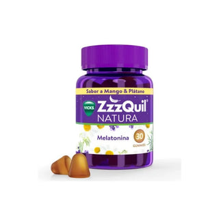 ZZQUIL Vicks ZzzQuil Natura Melatonin Mango & Banana Flavour 30 Units
