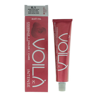 Intercosmo Voila 3C Intense Nourishing 6.1 Dark Ash Blonde Permanent Hair Dye