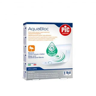PIC Aquabloc Post Op Antibacterial Sterile Dressing 10x8cm