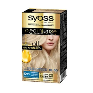 SYOSS Oleo Intense Permanent Hair Color 10-50 Light Ash Blonde