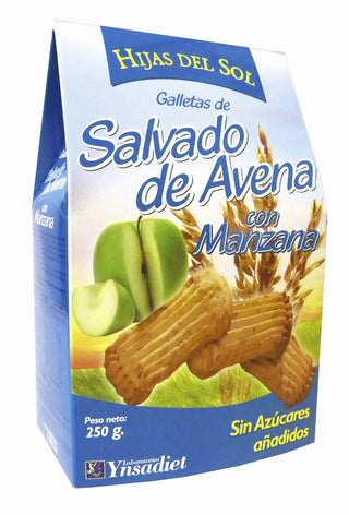 YNSADIET Galletas Salvado Avena Manzana