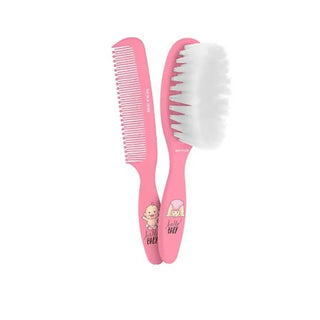 Beter Set Baby Brush and Comb Pink