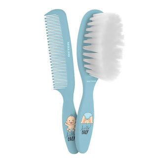 Beter Set Baby Brush And Comb Blue