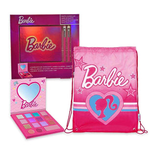 Cartoon Barbie Kids Eye Shadow and Lip Gloss Set