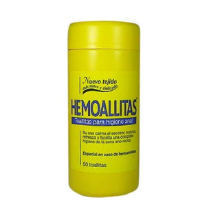 HEMOALLITAS Wipes 50 Count