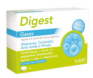 ELADIET Bigest Digest Gases 60 Comprimidos