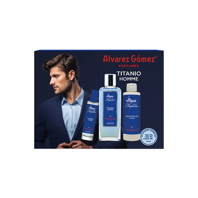 Álvarez Gómez Agua de Perfume Homme Titanio Set