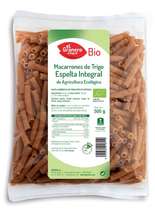 Granero Macarrones Espelta Integral Bio