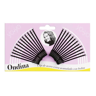 EUROSTIL Acanalado Clips Steel Black Ball 50mm