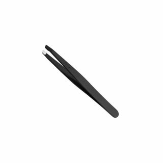 EUROSTIL Black Stainless Steel Tweezers 9cm