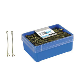 EUROSTIL Mini Hair Clips Bronze 25mm 700 Pieces