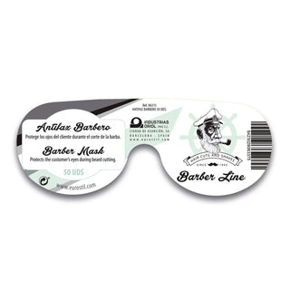 EUROSTIL Barber Line Antifaz Barbero Negro Pack 50