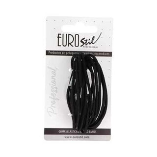 Eurostil Fine Hair Elastics Black
