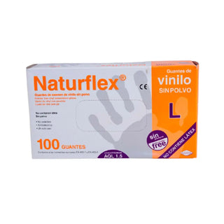 NATURFLEX Vinyl Gloves Powder-Free 100 Pack