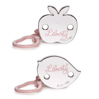 SUAVINEX Jewel Brooch Pacifier Clip Pink