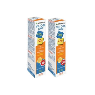 Arkopharma Vitamin C and D3 1000mg Duplo