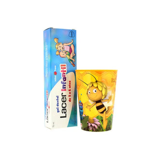 Lacer Set Children's Dental Gel Strawberry 2 Pieces