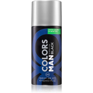 Benetton Colors Man Black Anti-Perspirant Spicy Deodorant Spray For Men