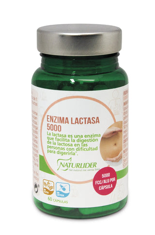 NATURLIDER Enzima Lactasa 5000 FCC 60 Capsules