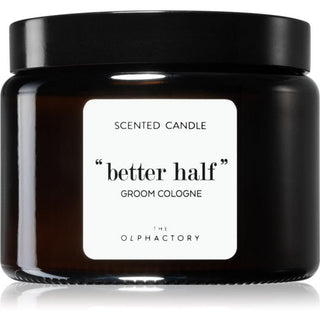 The Olphactory Better Half Groom Cologne Basil Scented Candle