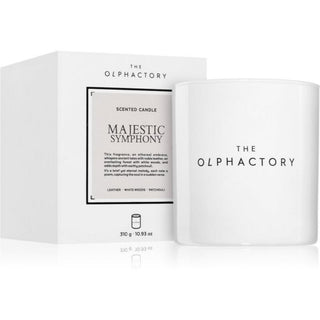 The Olphactory Majestic Symphony Leather Scented Candle