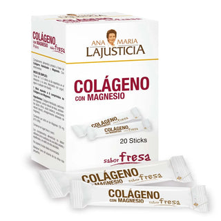 Ana María Lajusticia Collagen With Magnesium Strawberry 20 Sticks