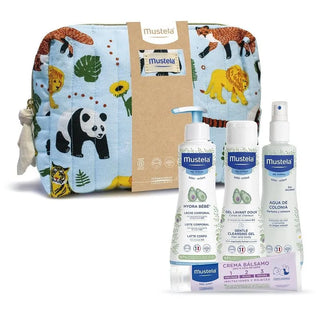 MUSTELA Set Jungle Baby Toilet Bag 5 Pieces
