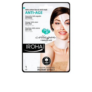 IROHA NATURE Anti Age Cotton Face And Neck Mask Collagen