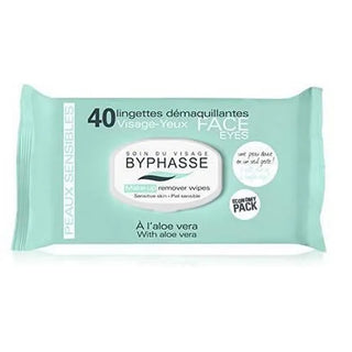 BYPHASSE Makeup Remover Wipes Aloe Vera Sensitive Skin