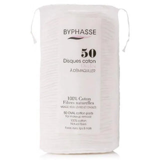 BYPHASSE Discos Algodón Ovales Desmaquillantes